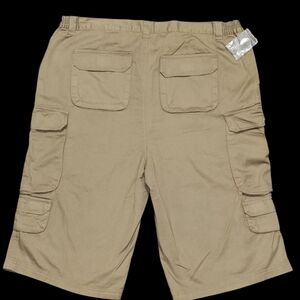 KingSize Men's Size 44BIG Tan Cargo Shorts Vacation Vibe Tacticool Gorpcore NWT